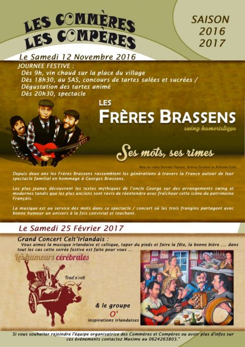 Concert/Spectacle Les Frères Brassens