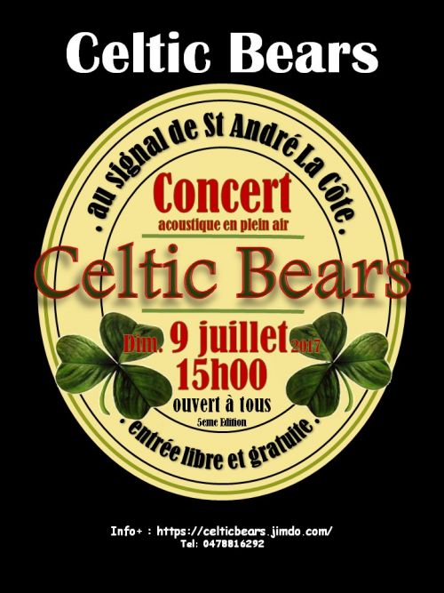 Celtic bears en concert au signal de Saint Andre la Cote