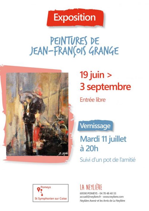 Vernissage de l'exposition de peintures de Jean-François Grange
