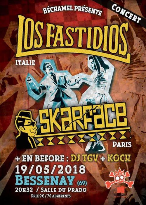 Concert : SKARFACE + LOS FASTIDIOS + KOCH vs DJ TGV