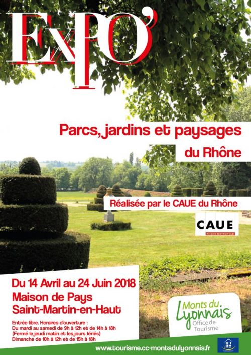 Exposition "Parcs, jardins et paysages du Rhône "