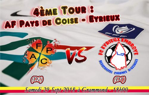 4ème Tour de Coupe de France : AF Pays de Coise vs FC Eyrieux