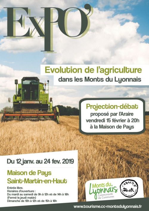 Exposition "l'Evolution de l'agriculture dans les Monts du Lyonnais"