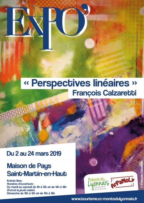 Exposition : « Perspectives linéaires », peintures de François Calzaretti