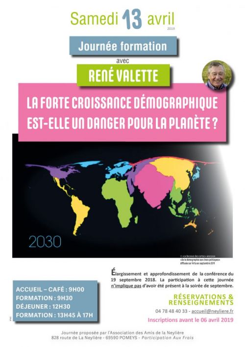 Journée Formation : « La forte croissance démographique est-elle un danger pour la planète ? »