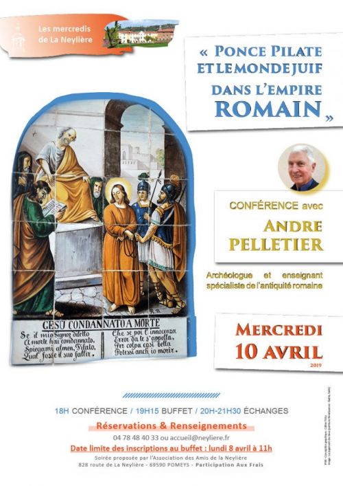 Conférence « Ponce Pilate et le monde juif dans l’empire romain »