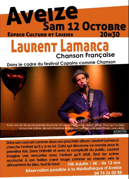 Concert Laurent LAMARCA Chanson Française