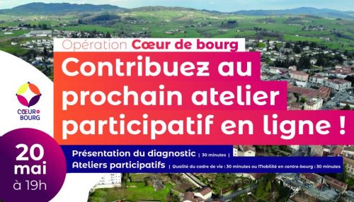Atelier participatif en ligne - Opération Cœur de bourg
