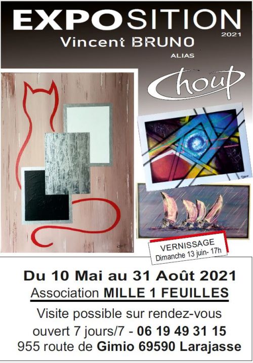 Vernissage de l'expo de peinture de Vincent Bruno alias Choup