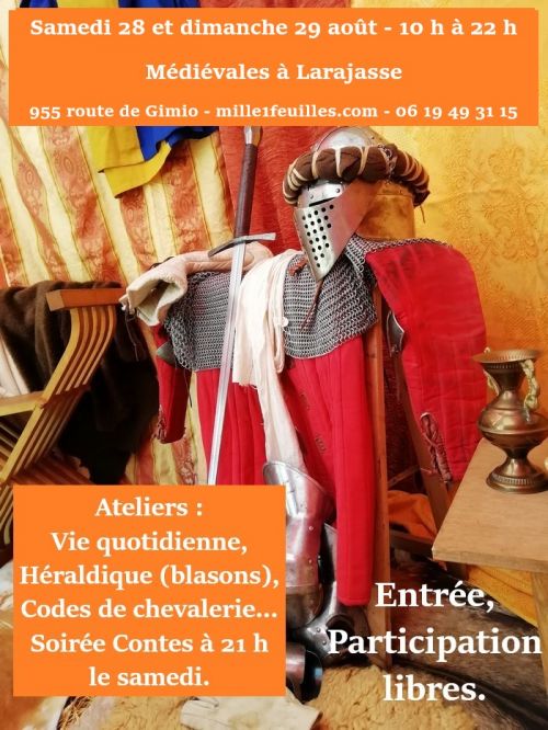 Médiévales : découverte du Moyen Âge, ateliers et contes par la compagnie d'Or et d'Azur