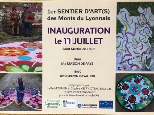 Inauguration - "1er SENTIER D'ART(S) des Monts du Lyonnais" - Leïla MOUMEN & Sophie KESPY