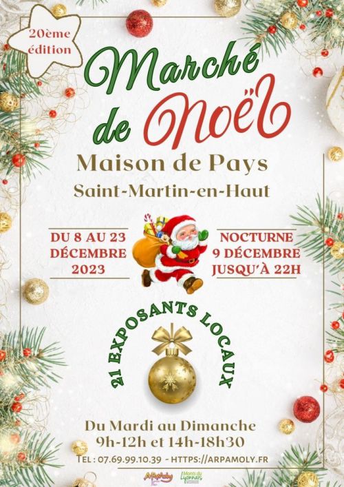 20ème édition du Marché de Noël à Saint-Martin-en-Haut