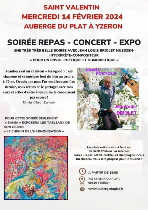 SOIRÉE REPAS - CONCERT - EXPO