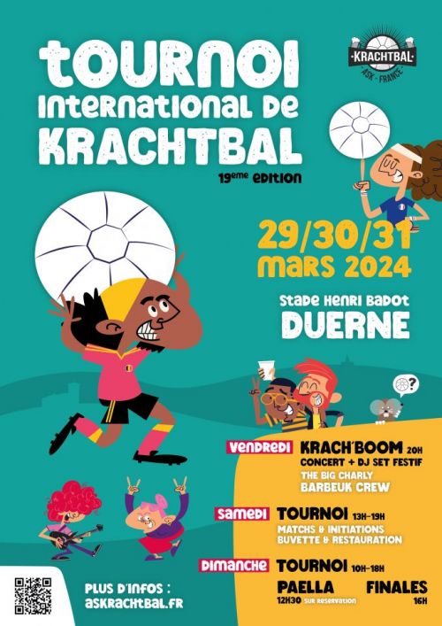 19ème édition du tournoi international de Krachtbal à Duerne les 29/30/31 mars 2024
