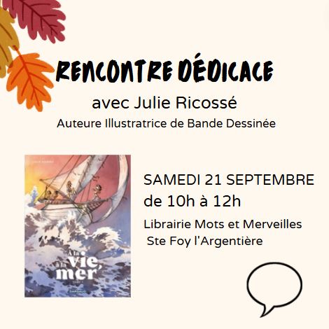 Un moment avec... avec Julie Ricossé