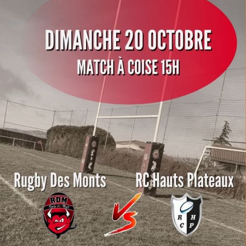 Match équipe Sénior RDM-RC Hauts Plateaux