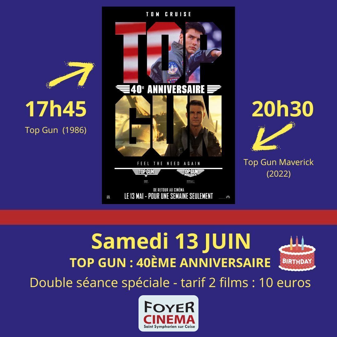 40 EME ANNIVERSAIRE DE "TOP GUN" : DOUBLE SEANCE SPECIALE !