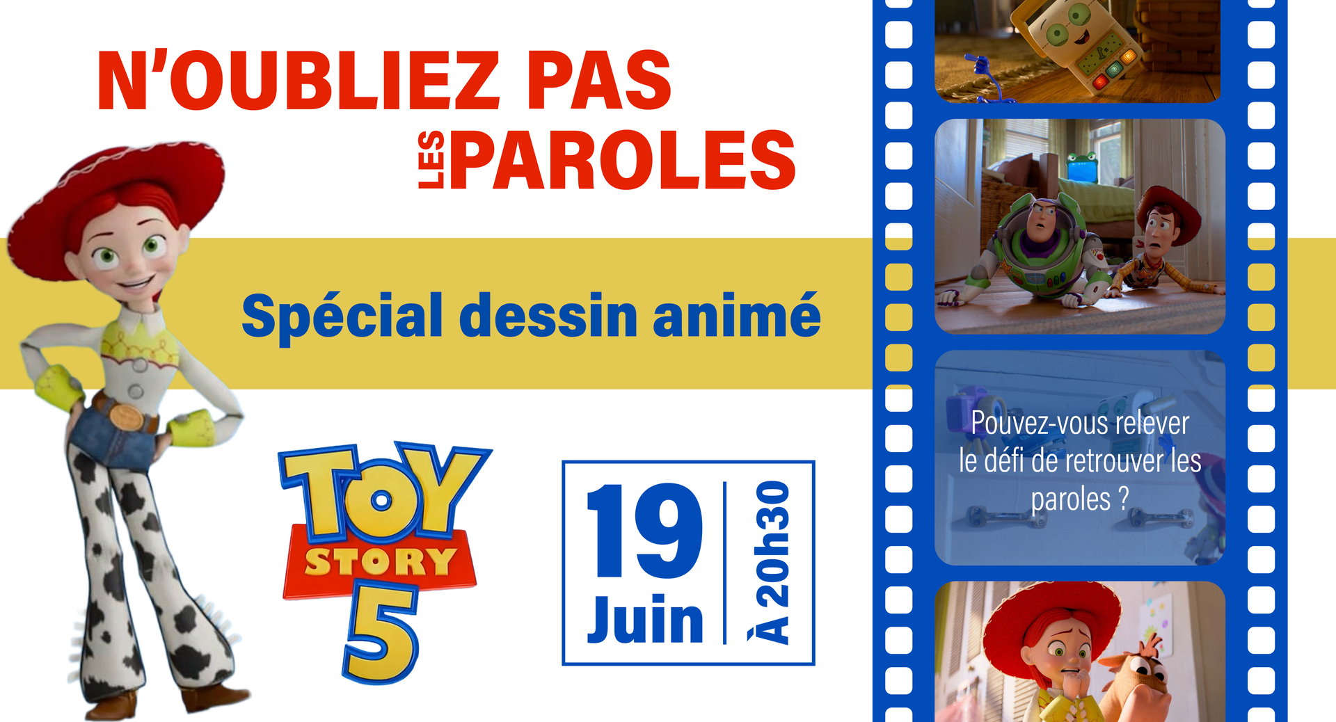 N'oubliez pas les paroles !